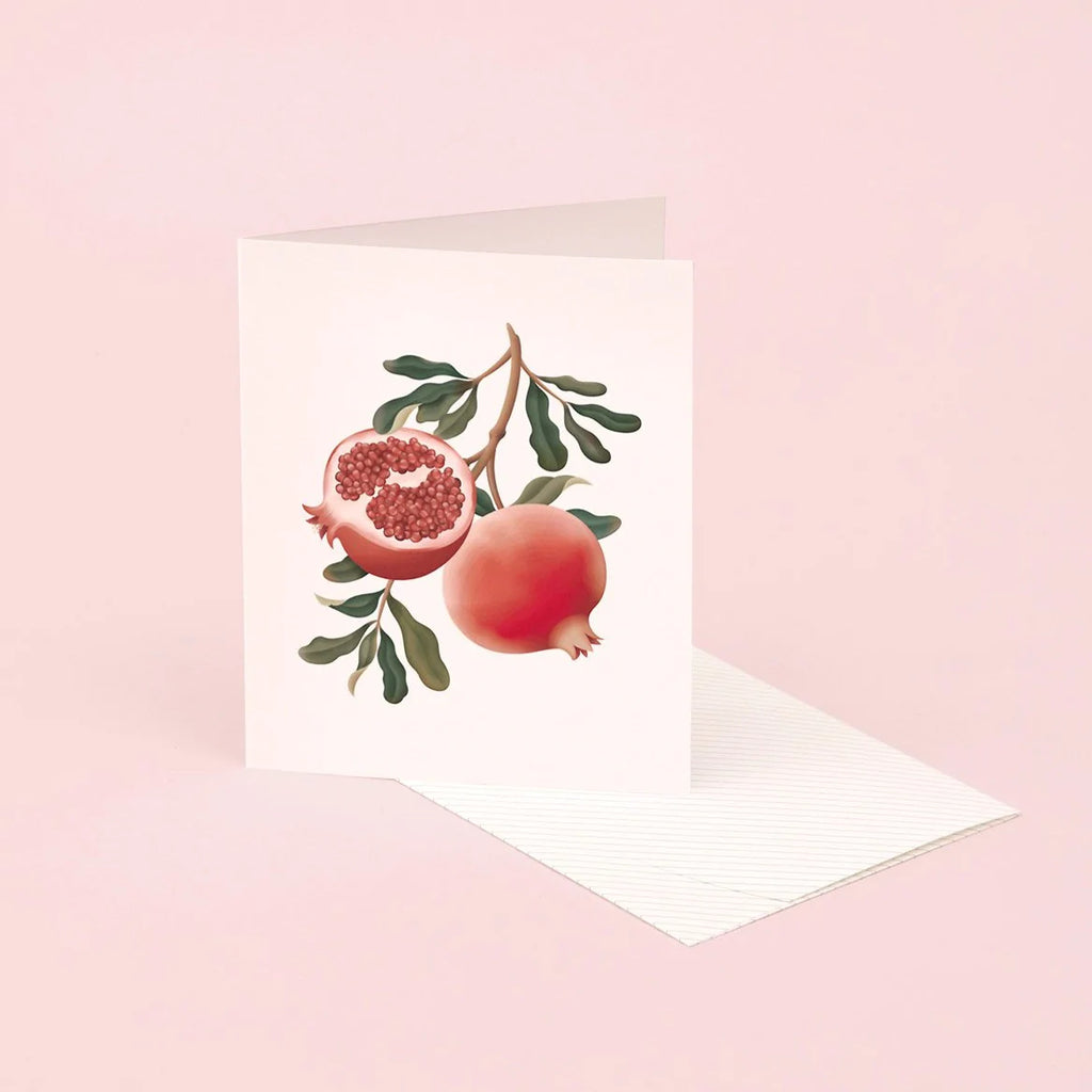 Botanical Scented Card - Pomegranate | Paper & Cards Studio
