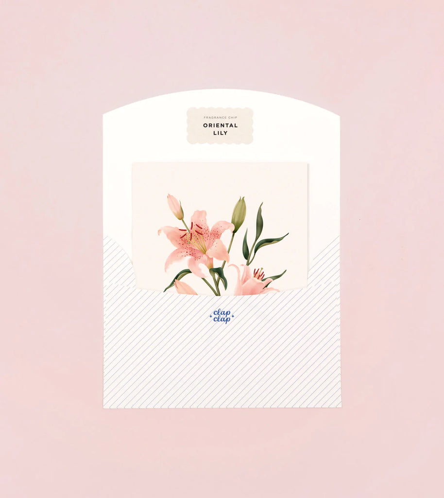 Botanical Scented Card - Oriental Lily | Paper & Cards Studio