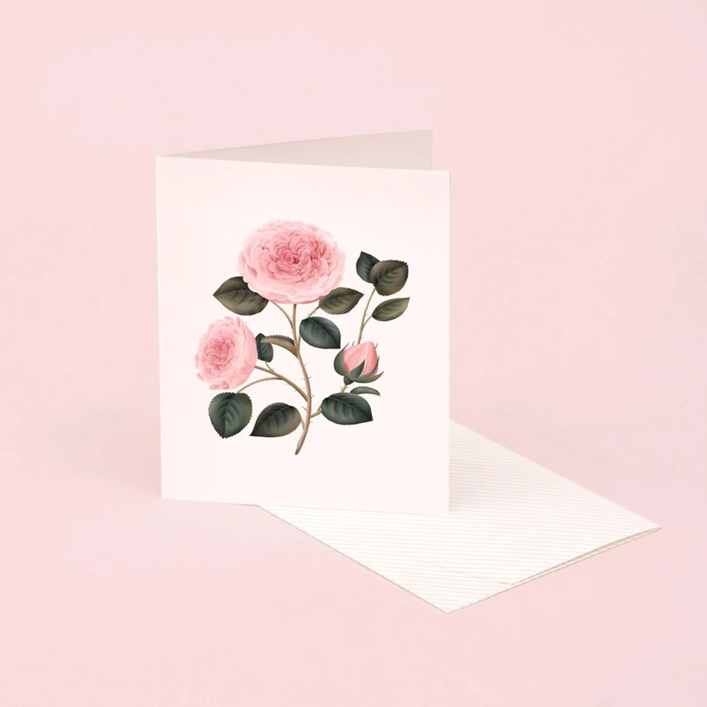 Botanical Scented Card - Bulgarian Rose | Paper & Cards Studio