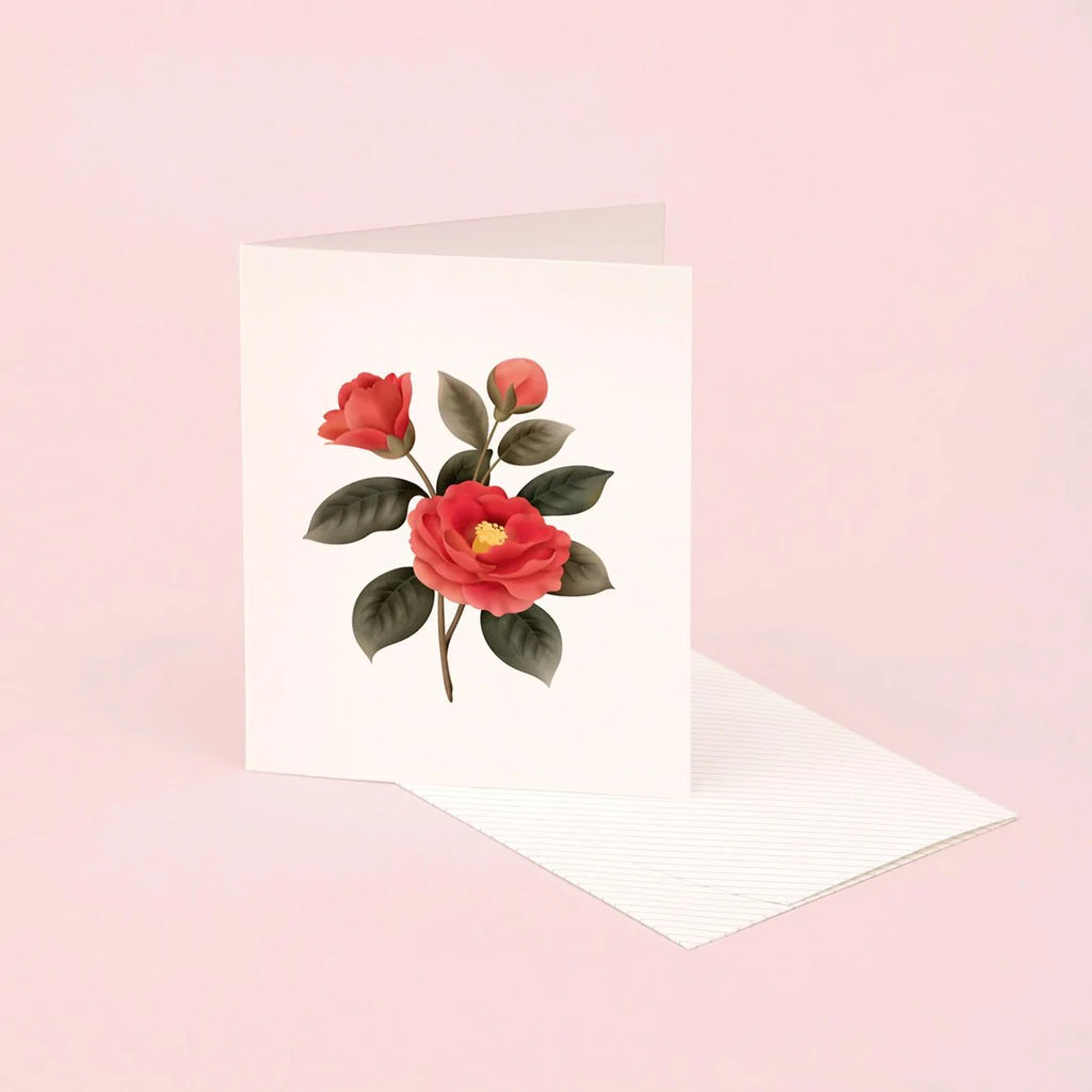 Botanical Scented Card - Camellia | Paper & Cards Studio