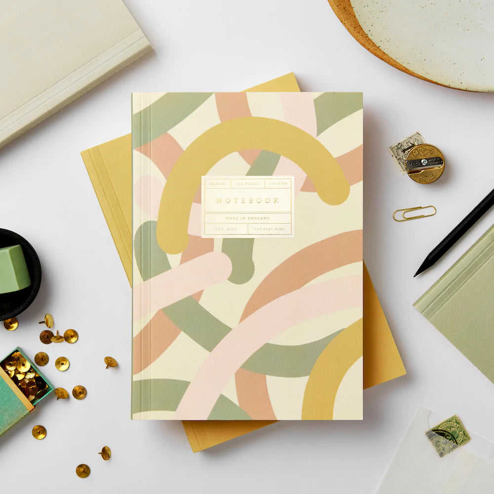 Mallow Lay-Flat Notebook, Blank | Paper & Cards Studio