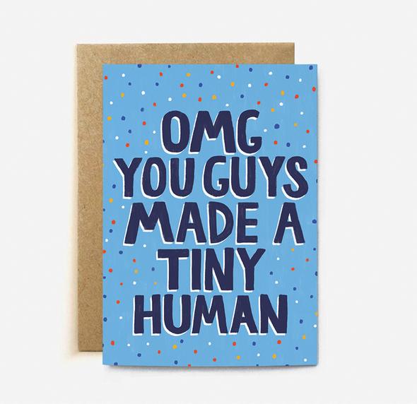 Tiny Human Blue Card | Paper & Cards Studio
