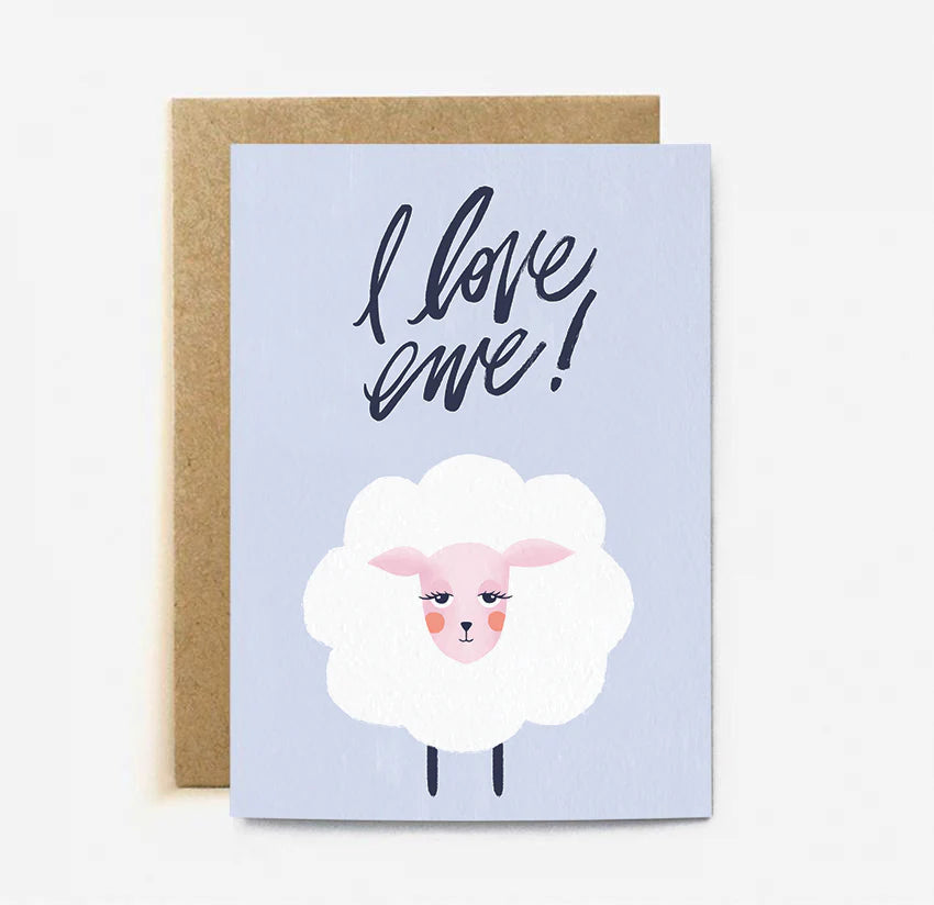 I Love Ewe | Paper & Cards Studio