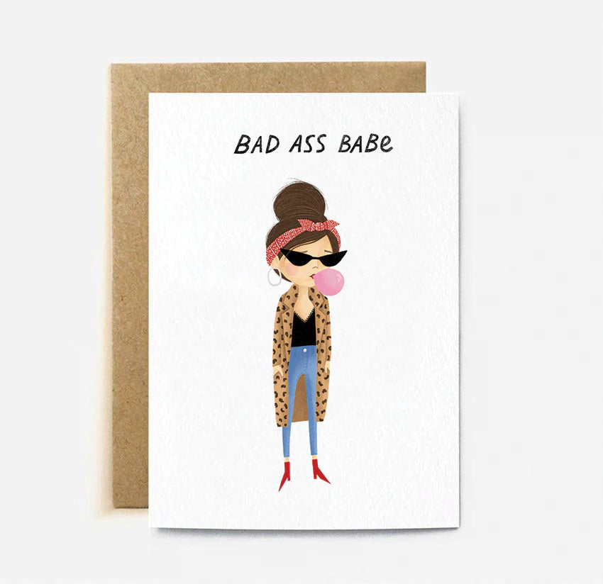 Bad Ass Babe Card | Paper & Cards Studio