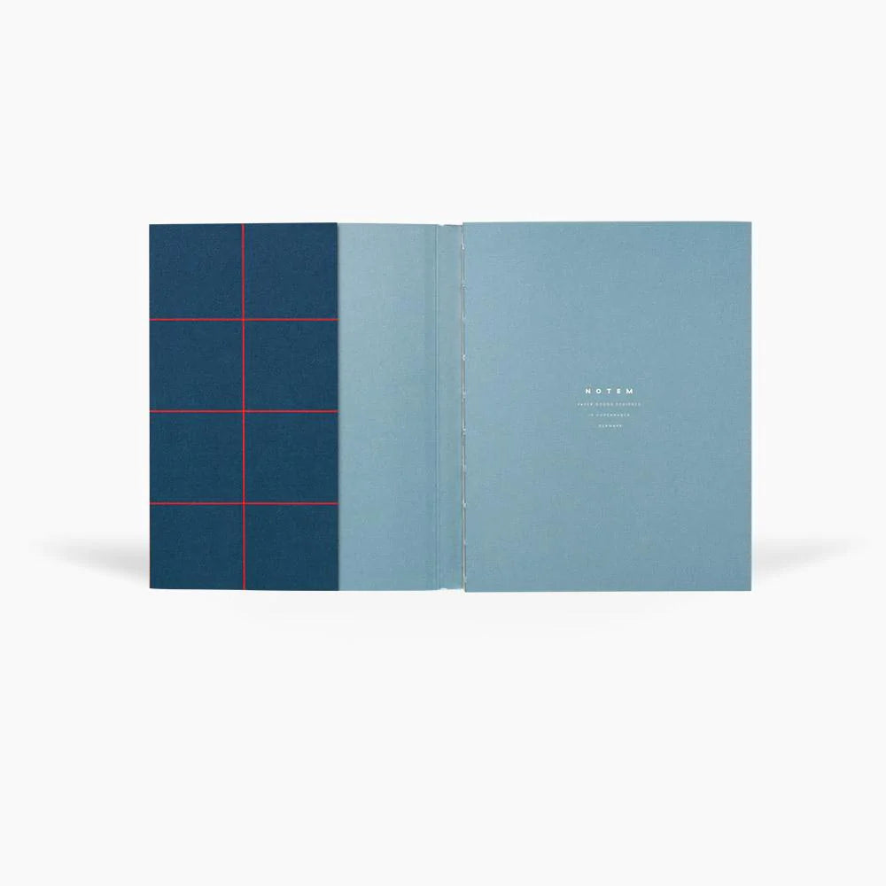 UMA Flat Lay Notebook - Medium, Dark Blue, Dot Grid | Paper & Cards Studio