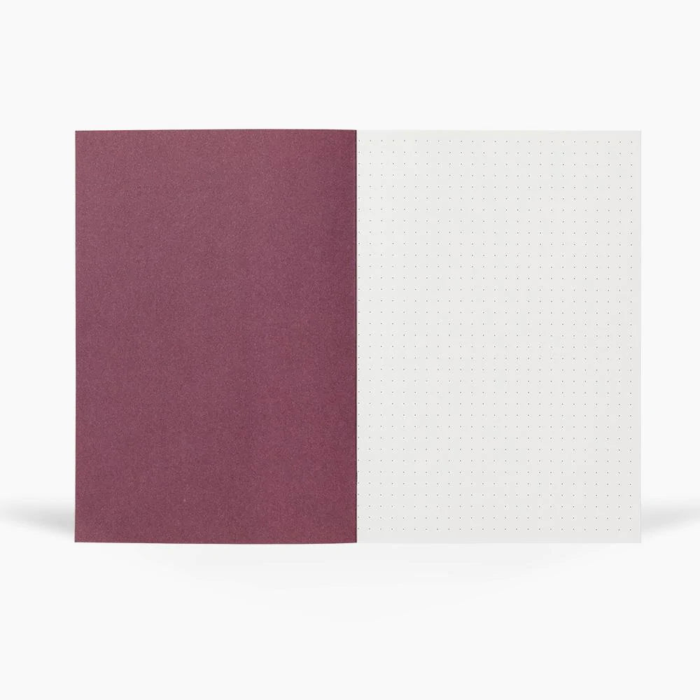 VITA Softcover Notebook - Medium, Ochre Lines, Dot Grid | Paper & Cards Studio