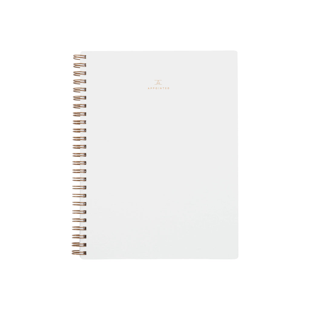 Appointed Workbook in Linen White, Lined/Grid/Blank | Paper & Cards Studio