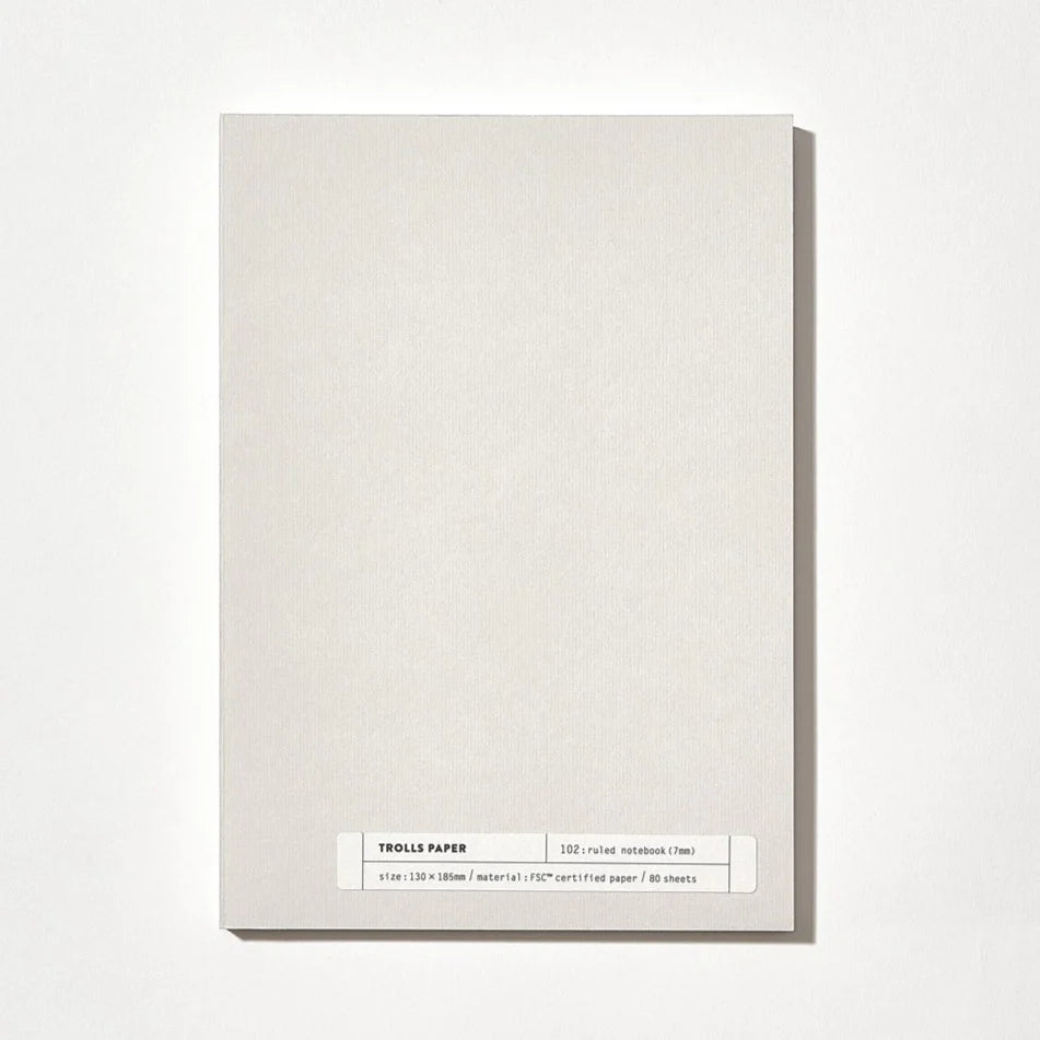 Plain Note 102: Ruled Note (7mm) | Paper & Cards Studio
