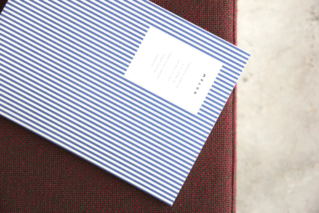VITA Softcover Notebook - Medium, Blue Lines, Dot Grid | Paper & Cards Studio