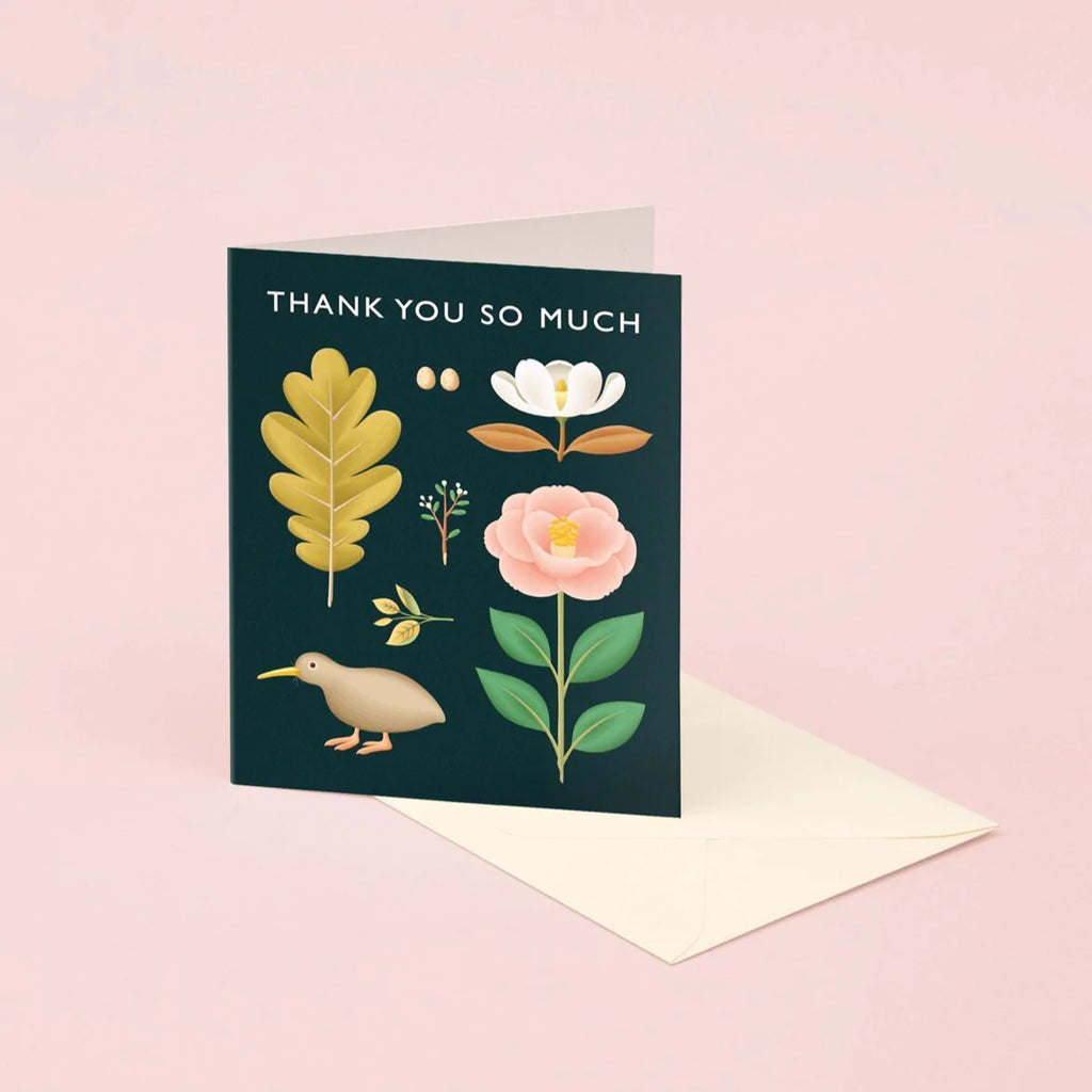 Kiwi Botanical Thank You | Paper & Cards Studio