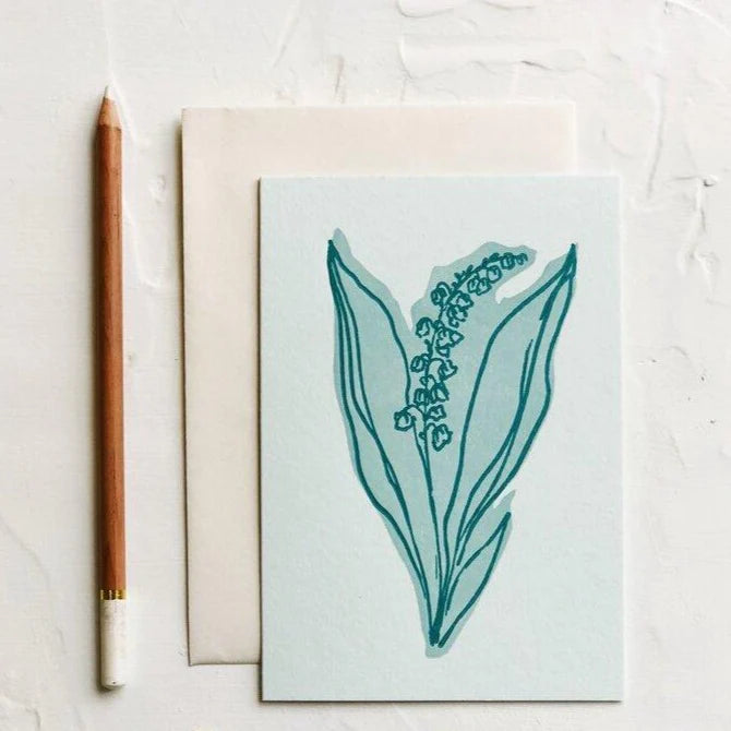 Floral Colorblock Lily Of The Valley | Paper & Cards Studio