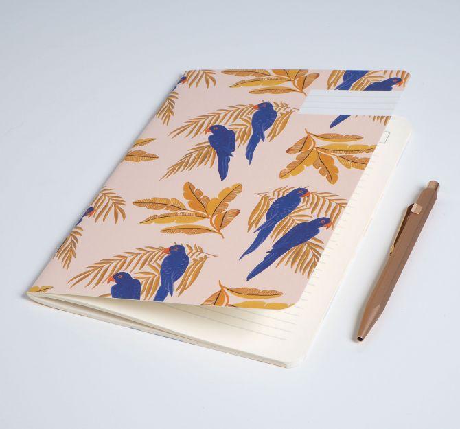 Parrots Notebook, Lined | Paper & Cards Studio