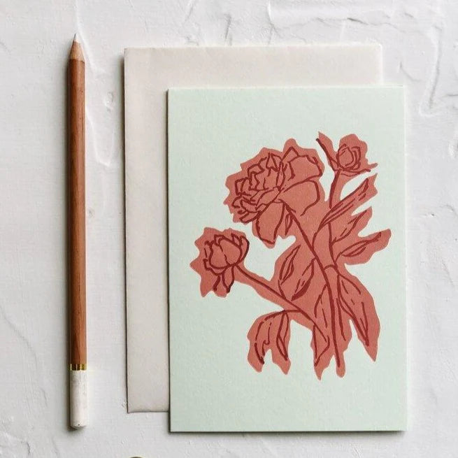 Floral Color Block Peony | Paper & Cards Studio
