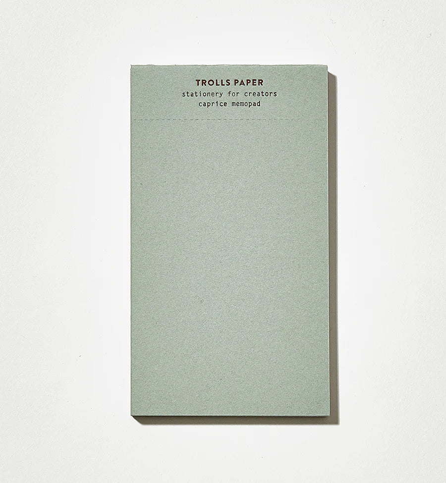 Caprice Memo Pad - Turquoise | Paper & Cards Studio