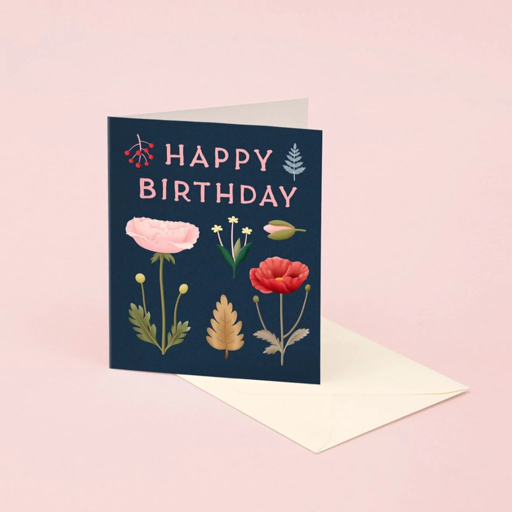 FORAGED POPPY BIRTHDAY | Paper & Cards Studio